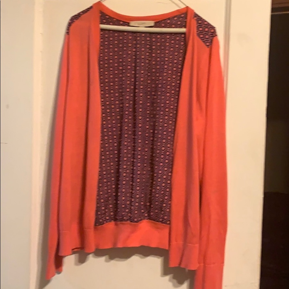 Sweater with silk back